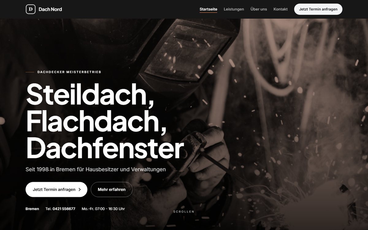 KI-Webbuilder Screenshot
